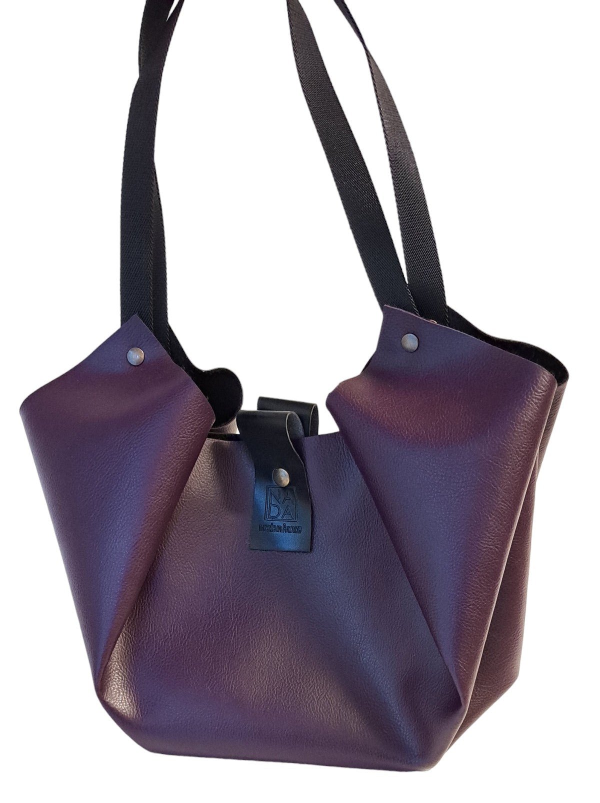Sac à main Tulip textile aubergine