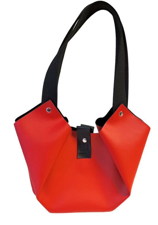 Sac à main Tulip textile rouge coquelicot