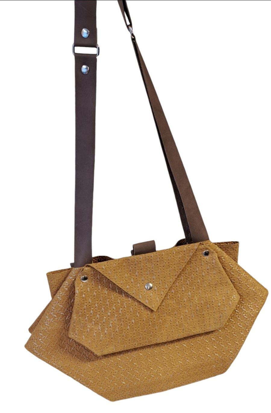Sac Berlingo cannage moutarde