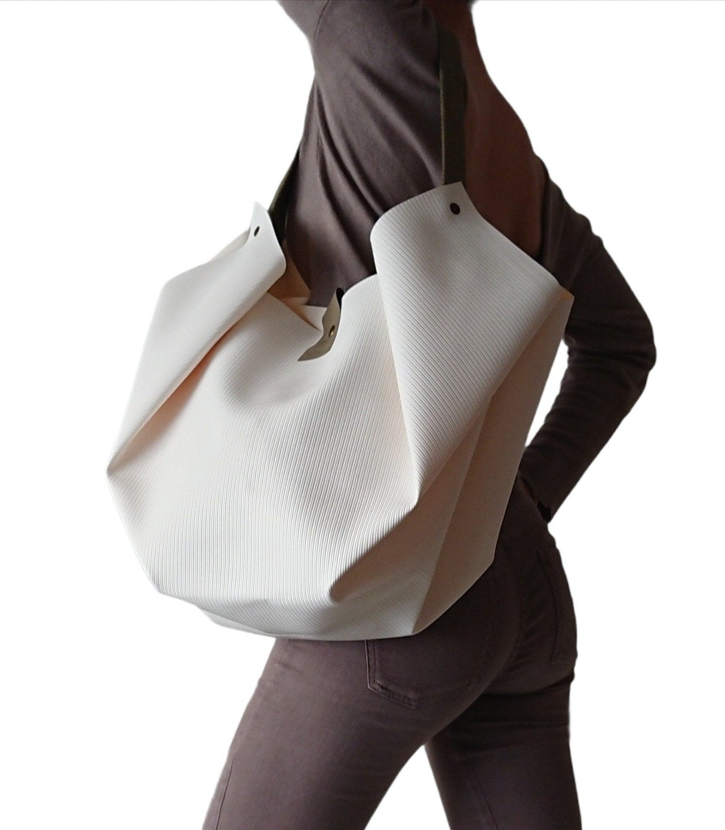 Tulip Textile White Limited Edition Bag