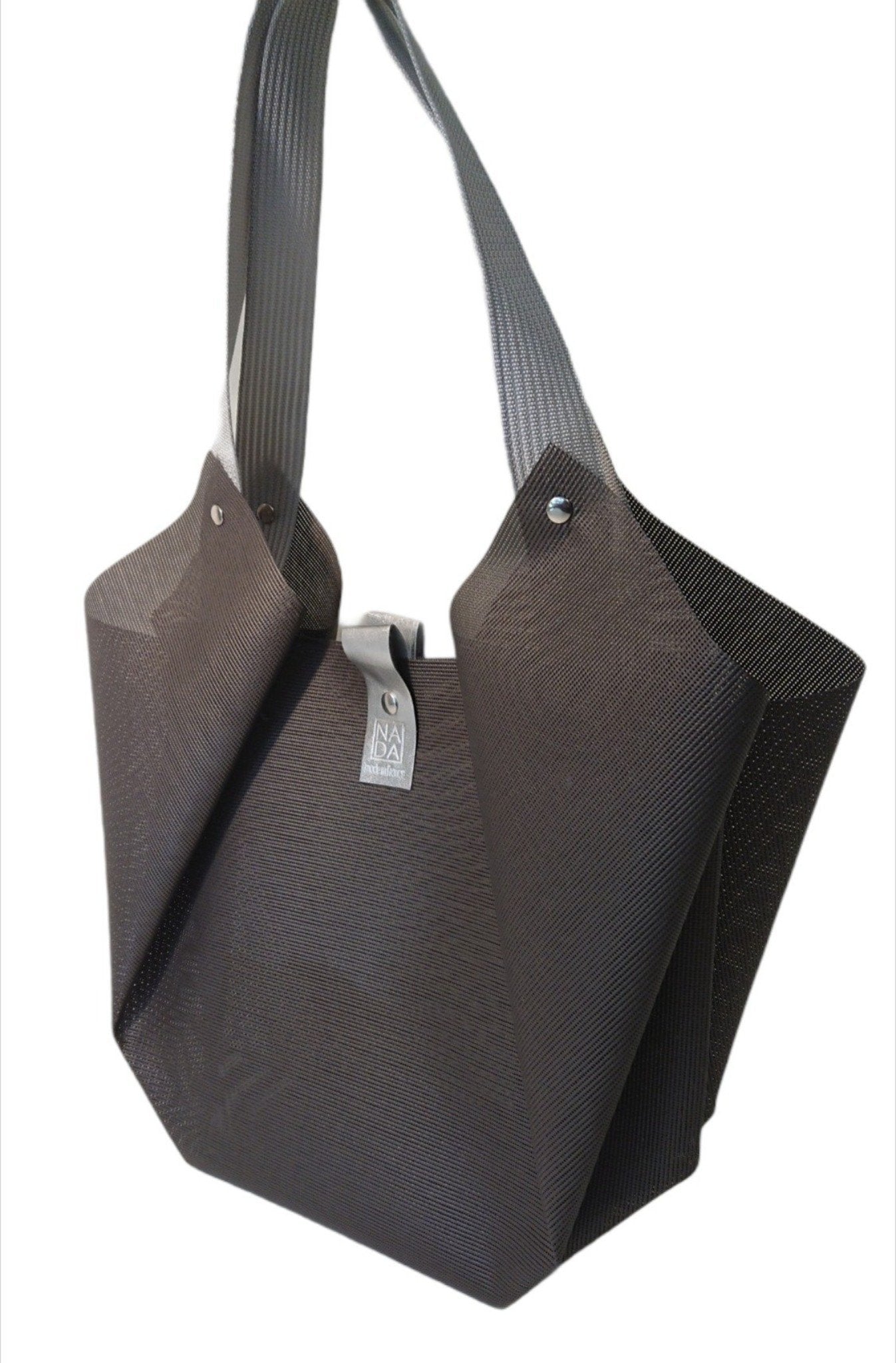 Limited Edition Grid Textile Tulip Bag