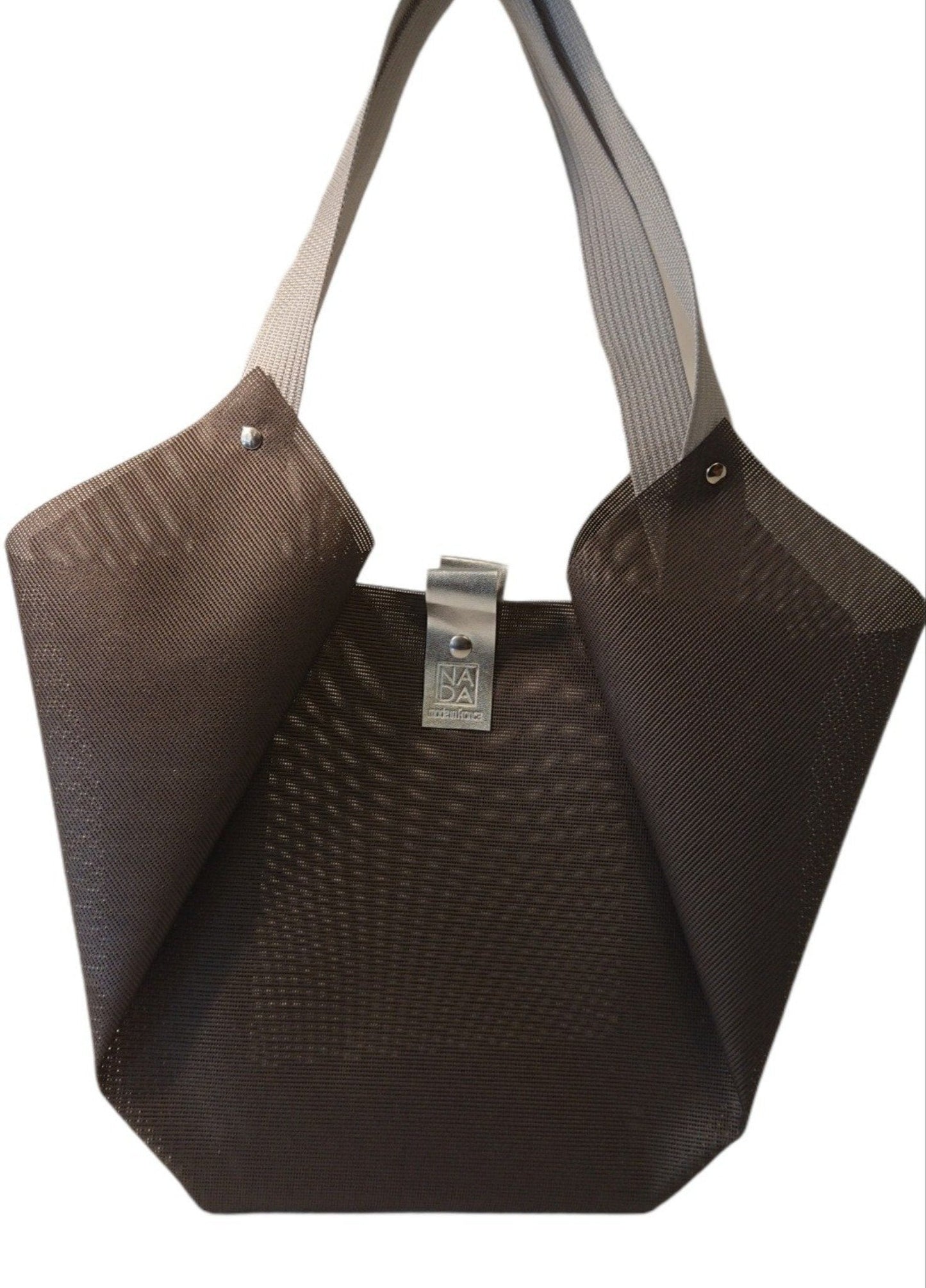 Limited Edition Grid Textile Tulip Bag