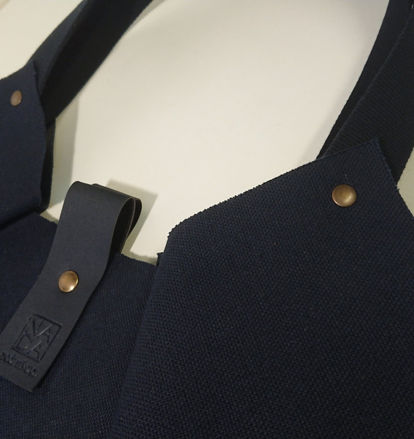 Limited Edition Navy Woven Textile Tulip Bag