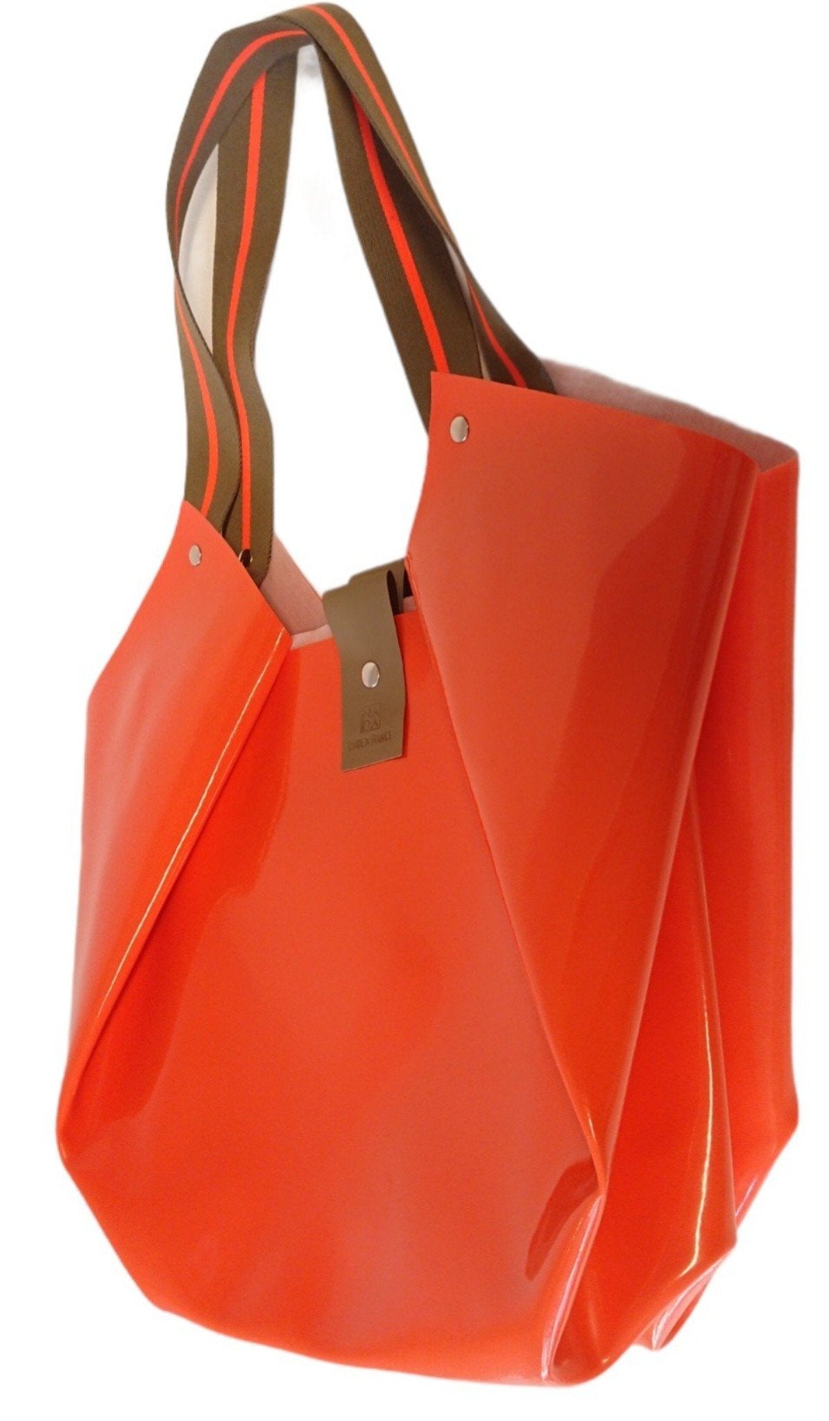 Orange Patent Tulip Textile Bag Limited Edition