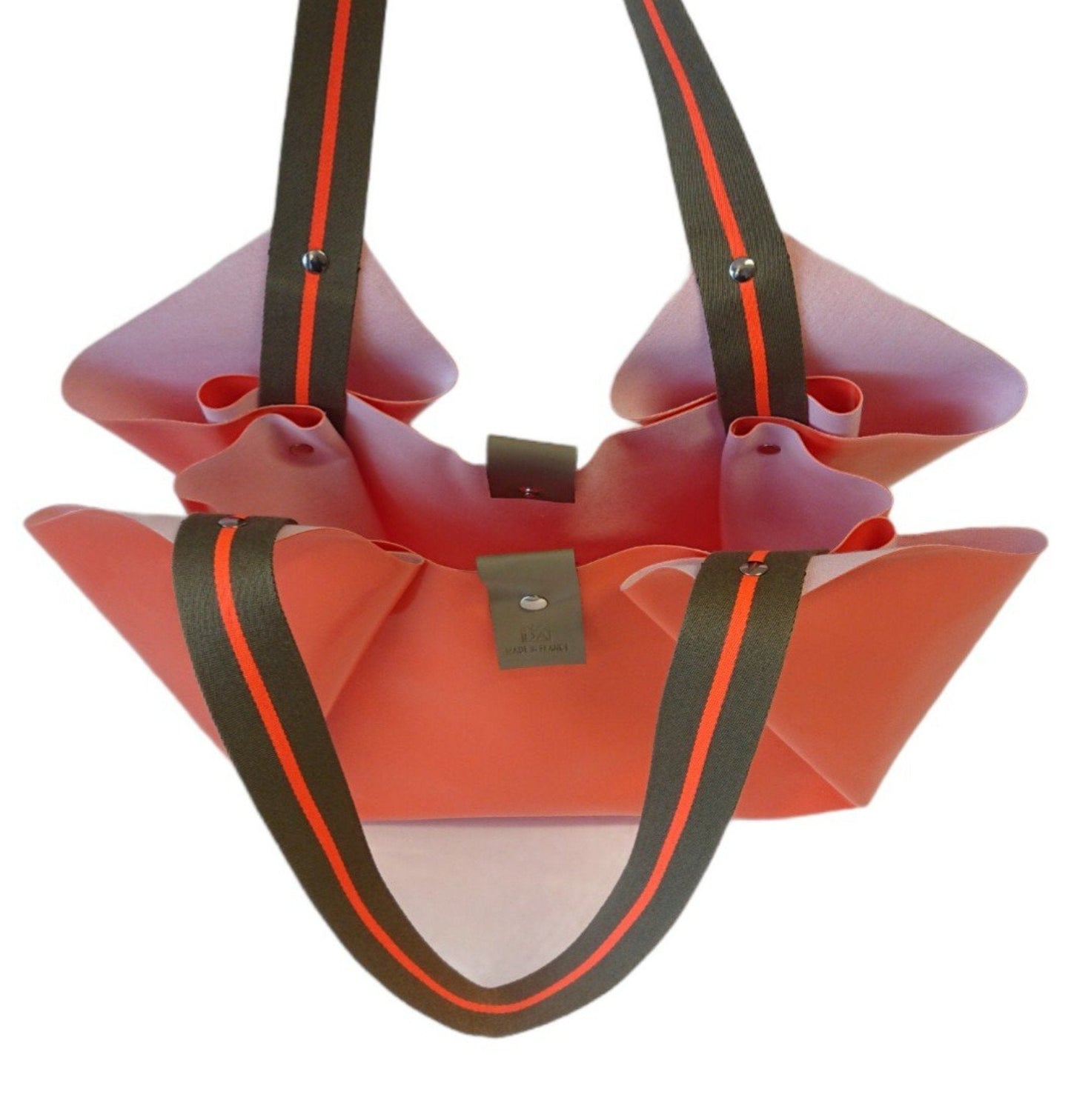 Orange Patent Tulip Textile Bag Limited Edition